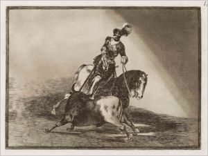 Grabado de Francisco de Goya perteneciente a la colección de Tauromaquia. Fuente: calcografía Nacional.